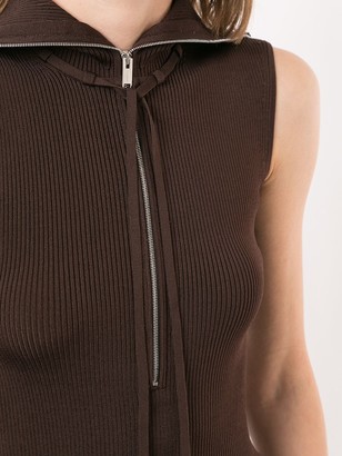 Peter Do Ribbed-Knit Sleeveless Top