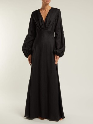Kalita Utopia Linen Maxi Dress - Black