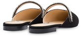 Thumbnail for your product : Prada Flat suede mules with crystals