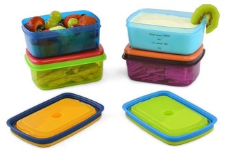 Fit & Fresh Kids 1-Cup Soft Touch Lid Lunch Containers with Ice Packs