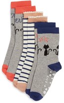 Thumbnail for your product : Tucker + Tate 'Bonjour' Nonskid Crew Socks (3-Pack) (Toddler & Little Kid)
