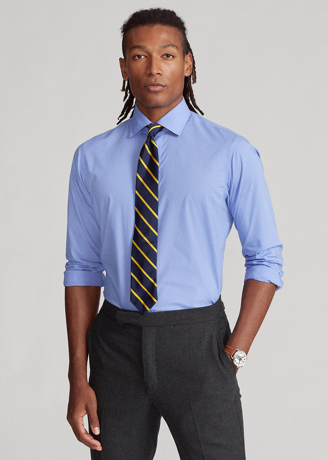 Ralph Lauren Regent Custom Fit Poplin Shirt - ShopStyle Long Sleeve Tops