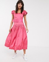 Thumbnail for your product : Rachel Antonoff rosie drop waist belted midi dress