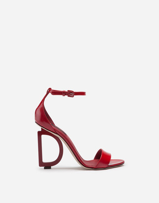 Dolce & Gabbana Patent Leather Sandals With Heel