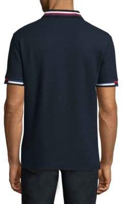 Lacoste Short-Sleeve Striped Cotton Polo