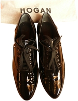Thumbnail for your product : Hogan Black Leather Flats