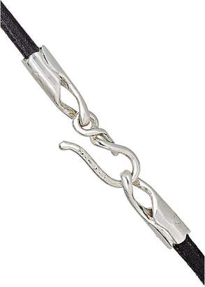 Dean Harris Men's Baroque Pearl & Leather Cord Bracelet