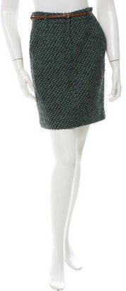Fendi Wool Bouclé Skirt