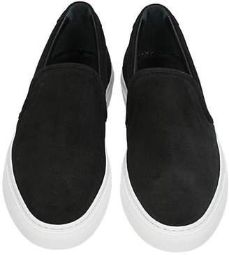 Common Projects Slip On Black Suede Sneakers