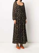 Thumbnail for your product : Rixo Star Print Puff Sleeves Dress