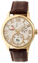 Thumbnail for your product : Reign Bhutan Automatic Silver-Tone Engraved Dial Stainless Steel Watch, 43mm