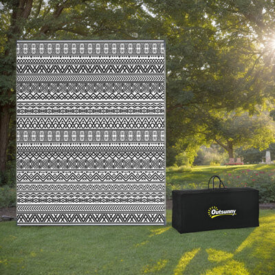 Red Barrel Studio Reversible Waterproof Outdoor Rug - Portable RV Camping Mat With Carry Bag