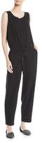 Thumbnail for your product : Eileen Fisher Petite Sleeveless Drawstring-Waist Jumpsuit