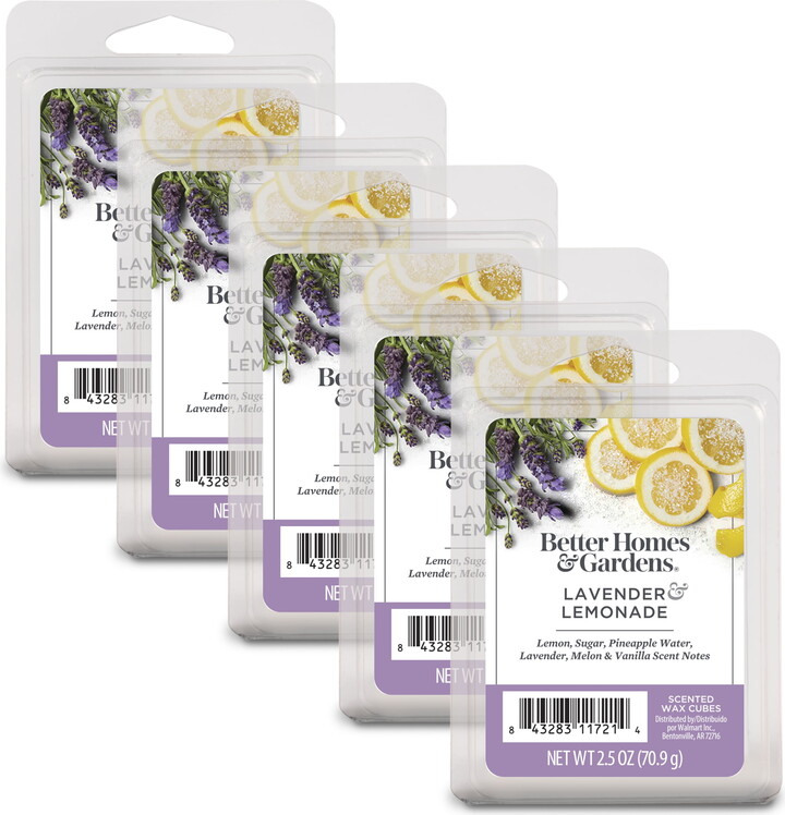 Better Homes & Gardens Lavender Lemonade Scented Wax Melts, Better Homes & Gardens, 2.5 Oz (5-Pack)
