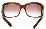 Thumbnail for your product : Oscar de la Renta Embellished Gradient Sunglasses