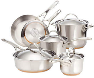 Anolon Nouvelle Stainless Steel Ten-Piece Cookware Set - Induction Ready
