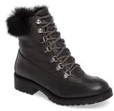 Thumbnail for your product : Charles David Rugby Genuine Rabbit Fur Lace-Up Boot
