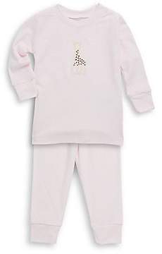 Kissy Kissy Baby Girl's & Little Girl's Two-Piece Sophie La Girafe Pajama Top & Pants Set