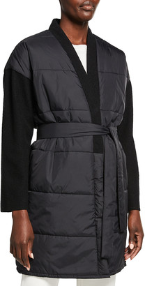 eileen fisher quilted jacket
