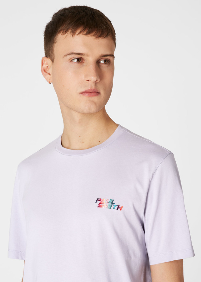 Men's SlimFit Lilac TShirt With 'Paul Smith' Embroidery ShopStyle