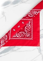 Thumbnail for your product : Missy Empire Dakota Red Print Square Bandana Scarf