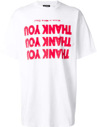Raf Simons blurred print T-shirt