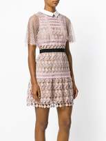 Thumbnail for your product : Self-Portrait floral embroidery dress
