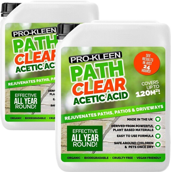 ProKleen Path Cleaner Acetic Acid Concentrated 30 Glyphosate Free 2 x