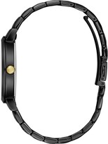 Thumbnail for your product : Caravelle Designed by Bulova Women's Crystal Black Stainless Steel Bracelet Watch 36mm