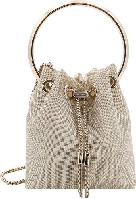 Jimmy Choo Bon Bon Drawstring Bucket Bag