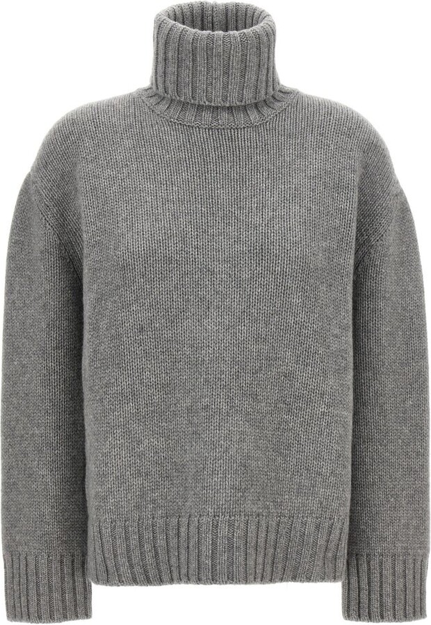 Fabiana Filippi High Neck Ribbed-Knit Jumper