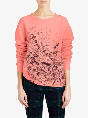 Burberry doodle print sweatshirt