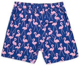 Flamingos Tom & Teddy Little Boy's & Boy's Swim Trunks