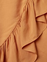 Thumbnail for your product : Maje Portefeuille Ruffle Detail Midi Dress