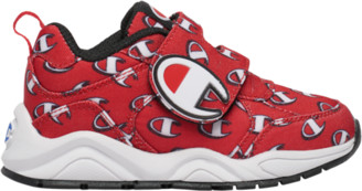 red and white champion shoes