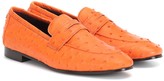 Thumbnail for your product : Bougeotte Exclusive to Mytheresa Flaneur ostrich leather loafers