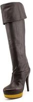 Thumbnail for your product : BCBGMAXAZRIA Adalynn1 Womens Leather Fashion Over the Knee Boots - No Box