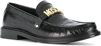 Moschino Lettering Logo Loafers