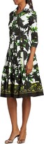 Thumbnail for your product : Samantha Sung Anemon Naples Floral Cotton Shirtdress