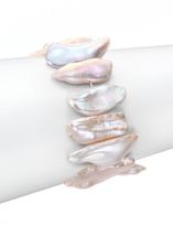 Thumbnail for your product : Nest Agate Pearl Stretch Bracelet