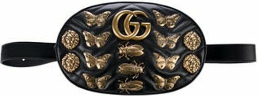 Gucci Matelasse Animal Studs GG Marmont Belt Bag - ShopStyle