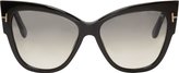 Thumbnail for your product : Tom Ford Black Cateye Anoushka Sunglasses