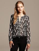 Thumbnail for your product : Banana Republic Floral Scroll Blouse