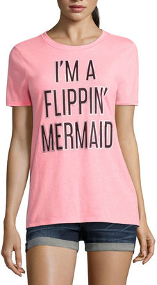 Arizona I'm a Flippin' Mermaid Graphic T-Shirt- Juniors