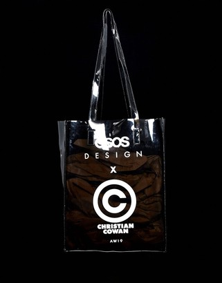 ASOS DESIGN x Christian Cowan Unisex logo tote bag