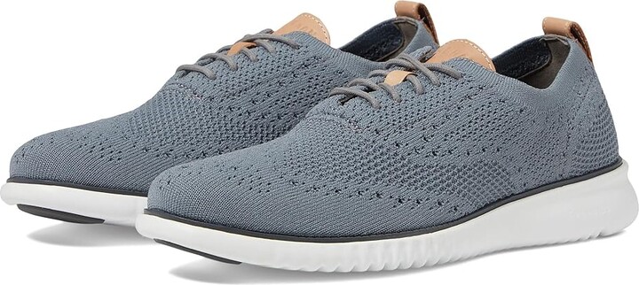Cole Haan 2.Zerogrand Stitchlite Oxfords Men's Shoes Ironstone Magnet Optic White : 10 D - Medium, Textile