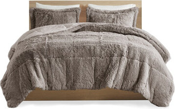 DORROM Shaggy Faux Fur Comforter Set - Luxurious & Hypoallergenic