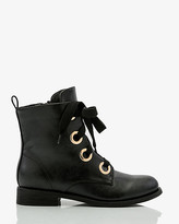Thumbnail for your product : Le Château Round Toe Lace-Up Combat Boot