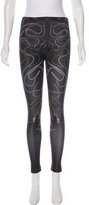 Thumbnail for your product : McQ Printed Mid-Rise Leggings