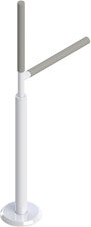HealthCraft Advantage Rail: Floor Mounted Grab Bar, Vertical Support Pole (300 lb. Capacity)